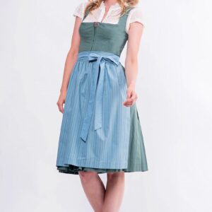 Midi Dirndl 65 cm salbei hellblau Frieda 016550