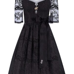 Midi Dirndl 70 cm schwarz Black Lady 016393