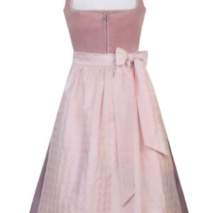 Midi Dirndl 70 cm altrosa flieder Samtcord Marilena 016761