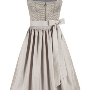 Midi Dirndl 70 cm grau taupe Rebecca 015870