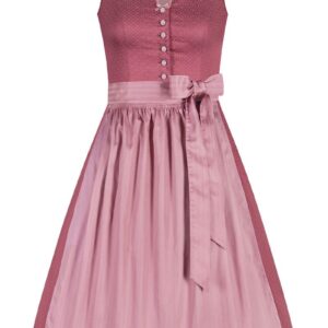 Midi Dirndl 65 cm rosenholz altrosa Julie 009990