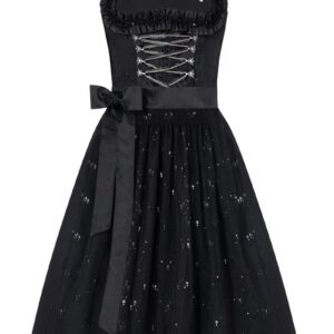 Mini Dirndl 60cm schwarz Antonia 008199