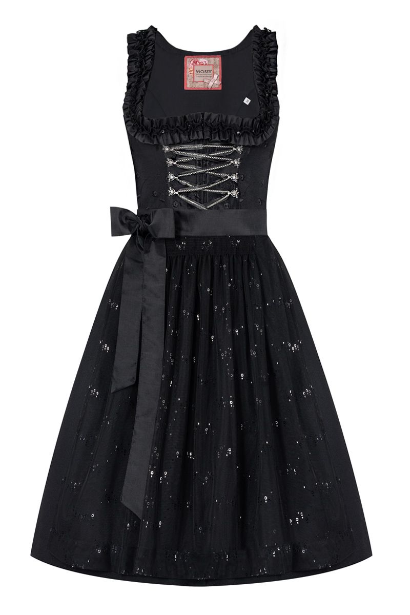 Mini Dirndl 60cm schwarz Antonia 008199